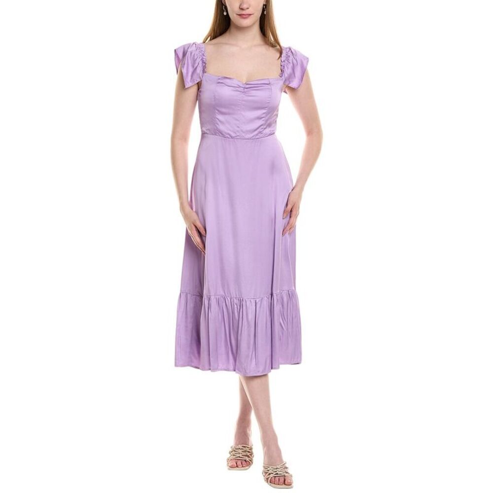 Jl Luxe Womens  Midi Dress, Purple